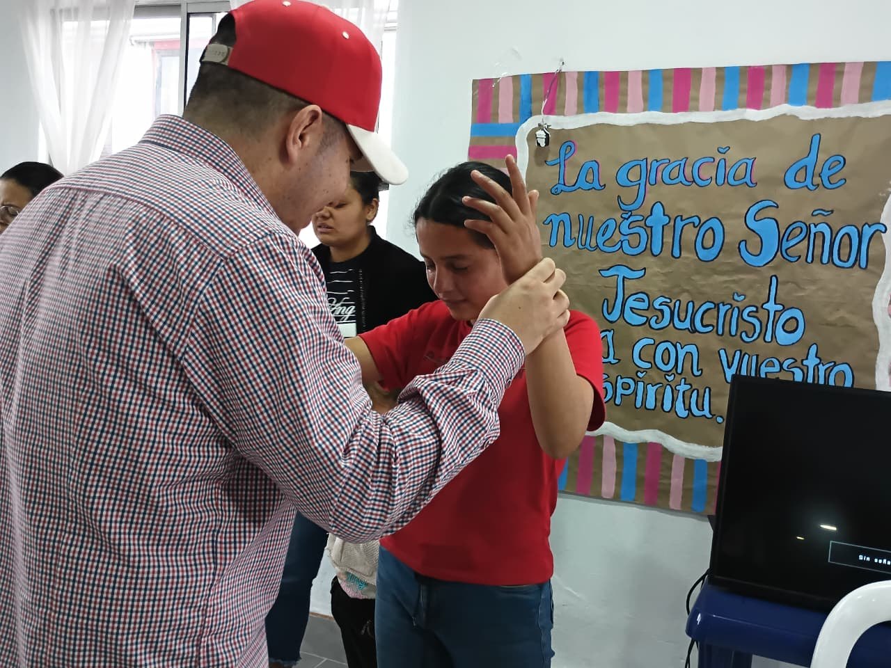 Momento de oración en una jornada
